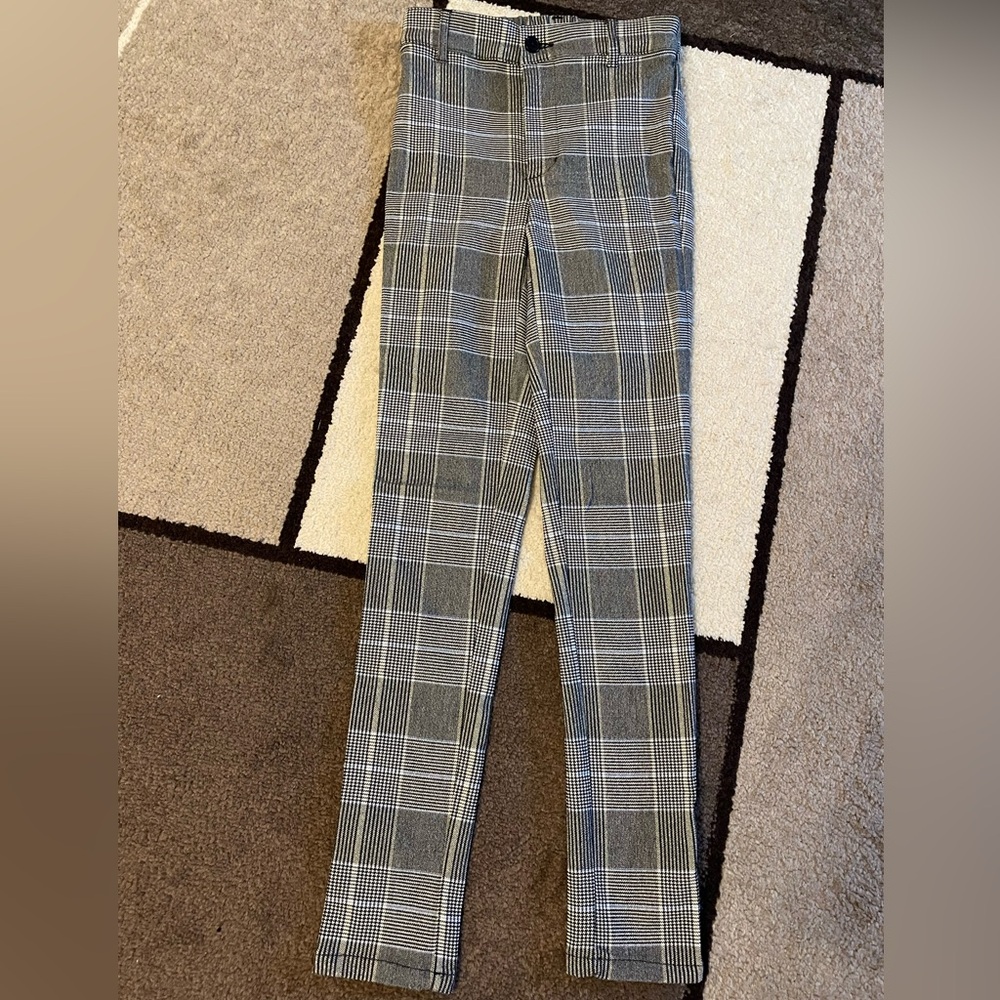 Slim Fit Garage Plaid Pants